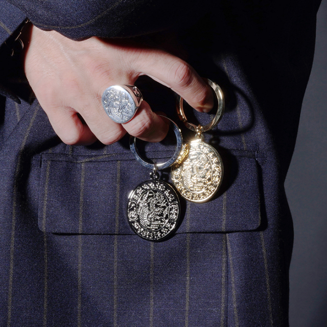 AWA-250702 /「 3rd LOGO Round KeyRing」3rdロゴキーリング