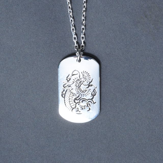 AMERICAN WANNABE/アメリカンワナビー「3rd LOGO DogTag Necklace