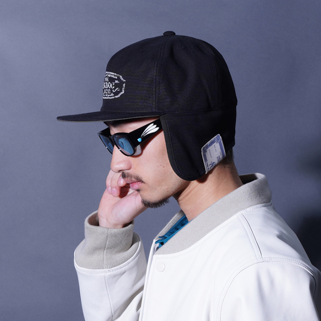 Hollyさま専用　先行受註　FOGRIP　ウインターキャップ　ロングビル D-01080 /「TRUCKER WINTER CAP / BLACK」トラッカーウィンターキャップ