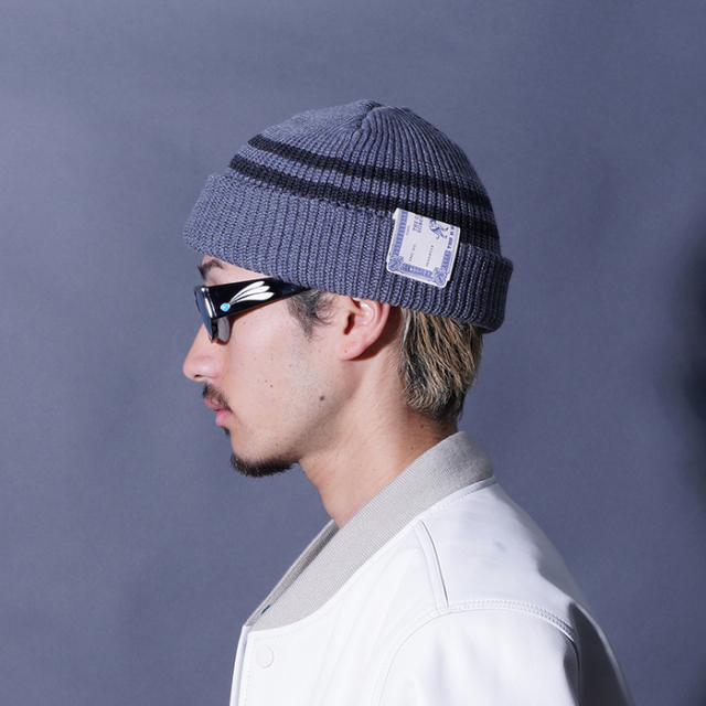 D-01103 /「DOG WATCH / GRAY」ニット帽