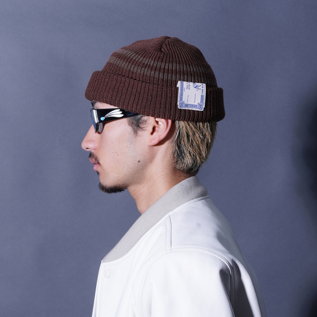 H.W. DOG & CO. ニット帽 ブルーグレー ONE THE H.W.DOG&CO./ザエイチダブリュードッグアンドコー/DOG WATCH