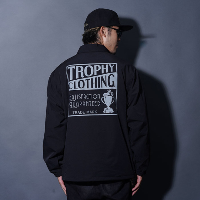 TROPHY CLOTHING/トロフィークロージング「Box Logo Warm Up Jacket / BLACK」ウォームアップジャケット