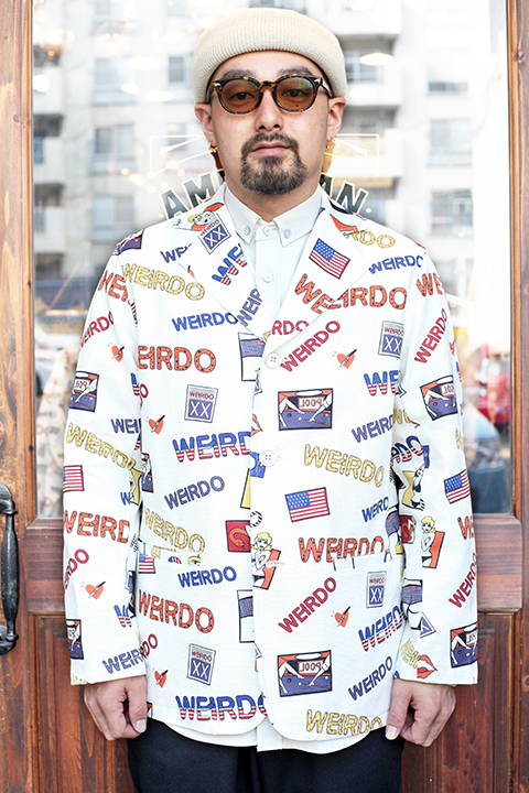 Weirdo ウィアード Porn Weirdo Jacket 総柄ジャケット