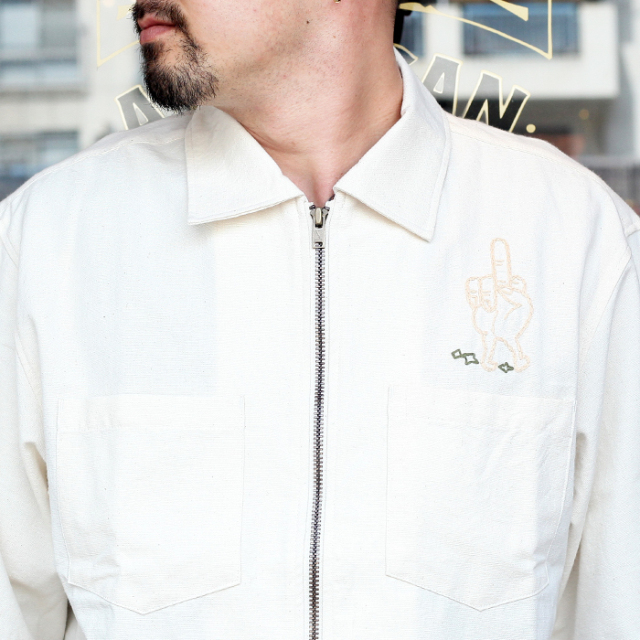WEIRDO/ウィアード 「 PEACE LOVE - S/S SHIRTS 」 ダンガリーツイルS 
