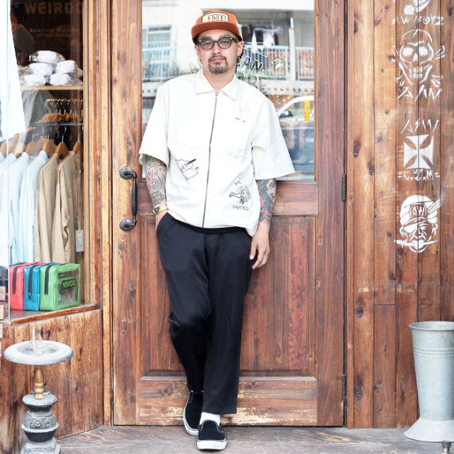 WEIRDO/ウィアード 「 PEACE LOVE - S/S SHIRTS 」 ダンガリーツイルS 
