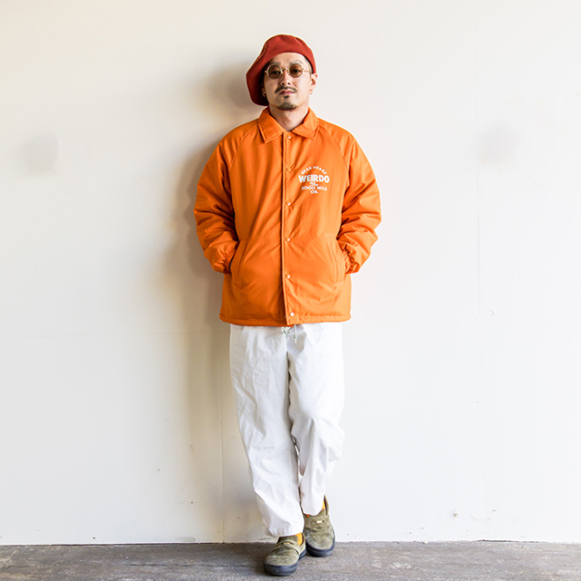 限定】WEIRDO×AMERICAN WANNABE「3000MILE - COACH JACKET / ORANGE」
