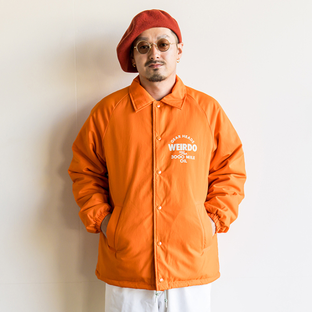 限定】WEIRDO×AMERICAN WANNABE「3000MILE - COACH JACKET / ORANGE」 
