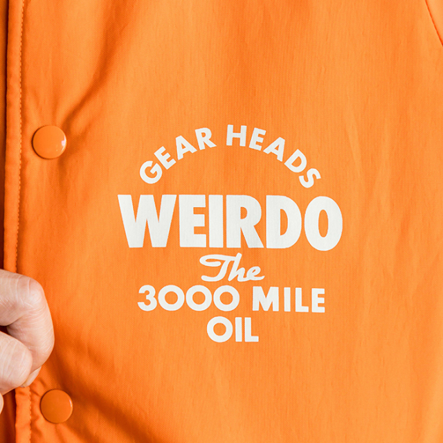 限定】WEIRDO×AMERICAN WANNABE「3000MILE - COACH JACKET / ORANGE」