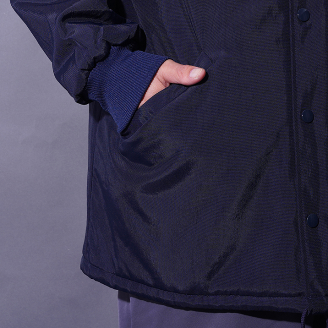 AWJ-250202 /「TEAM LOGO LONG COACH JACKET / NAVY」ロングコーチ