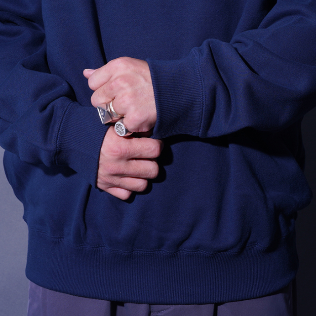 AWCB-250202 /「TRADE MARK Crew Sweat / NAVY」クルーネックスウェット