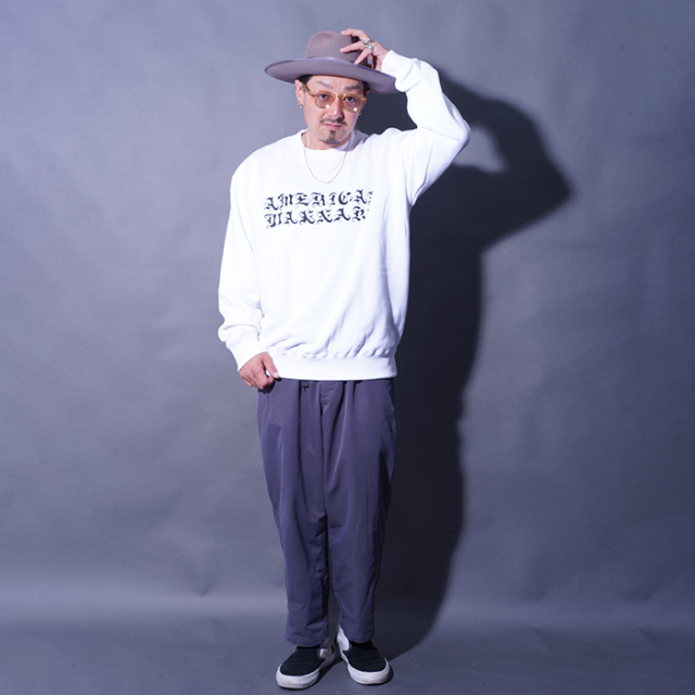 AWCB-250302 /「DRAGON Logo Crew Sweat / WHITE」クルーネックスウェット