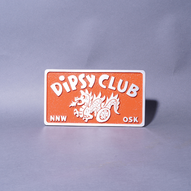 LIMITED ITEM】WEIRDO×AMERICAN WANNABE「DiPSY CLUB CAR CLUB PLAQUE