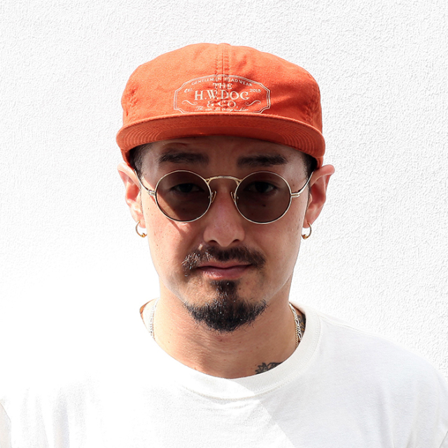 THE H.W.DOG&CO×AMEIRCAN WANNABE「MOLESKIN TRUCKER CAP / ORANGE」トラッカーキャップ