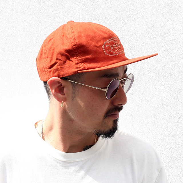 THE H.W.DOG&CO×AMEIRCAN WANNABE「MOLESKIN TRUCKER CAP / ORANGE」トラッカーキャップ