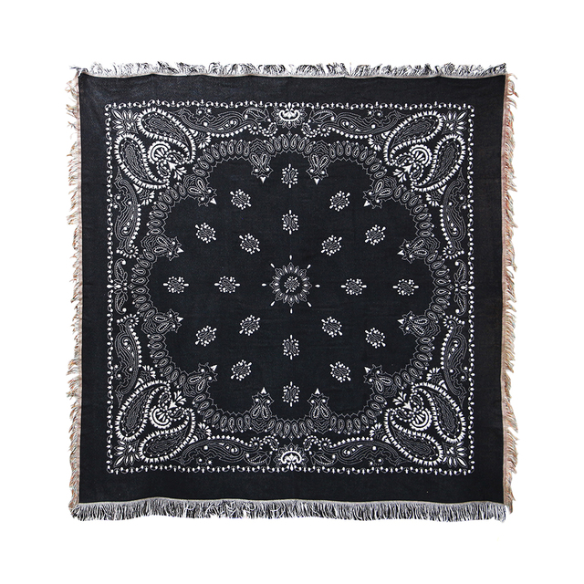 DETAIL ディテール / 「Bandana Throwket "Paisley / Black"」大判スローケット