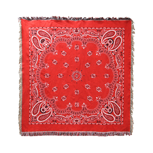 DETAIL ディテール / 「Bandana Throwket "Paisley / Red"」大判スローケット