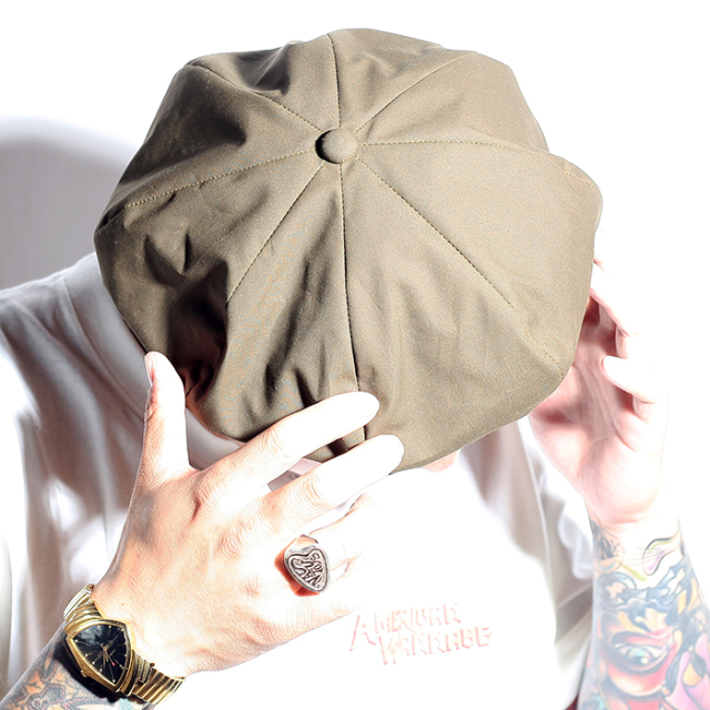BLACK SIGN × AMERICAN WANNABE 「 British Oiled Cotton Beret
