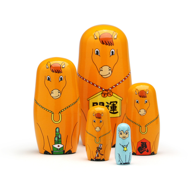 MIDORI KOMATSU ミドリコマツ / 「Happy New Horse」 ホースマトリョーシカ