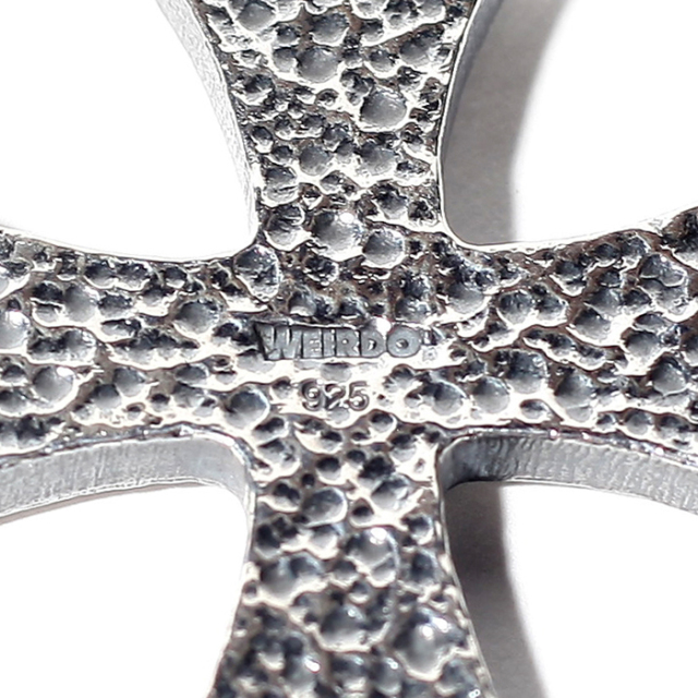 WG-023 /「BIG CROSS - NECKLACE / SILVER×BLACK」ビッグクロス