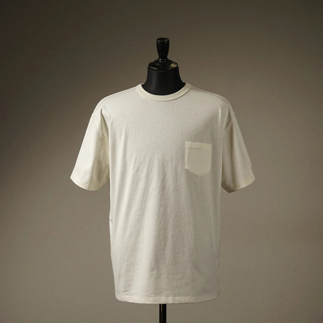 GLAD HAND/グラッドハンド「GH-32 HEAVY WEIGHT BINDER NECK POCKET T-SHIRTS / WHITE」ヘビーウエイトS/SポケットTEE