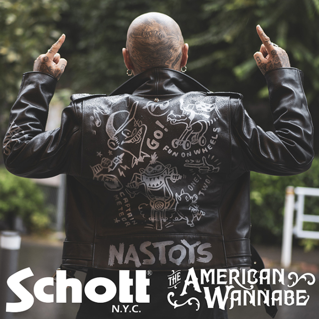 Schott × AMERICAN WANNABE 「EXCLUSIVE NASTOYS ONE STAR RIDERS 