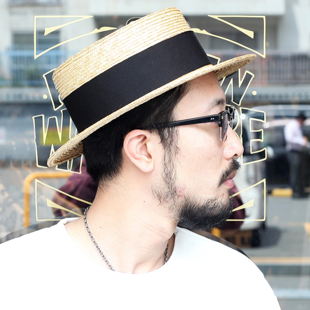 TROPHY CLOTHING/トロフィークロージング 「Boater Hat」 ボーターハット
