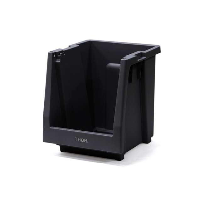 THOR ソー / 「THOR Stacking Shelf Container "20L"  /  Black」 前開き式 収納棚 20L本体
