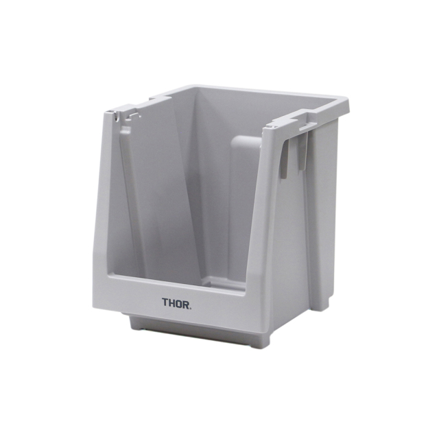 THOR ソー / 「THOR Stacking Shelf Container "20L"  /  Light gray」 前開き式 収納棚 20L本体