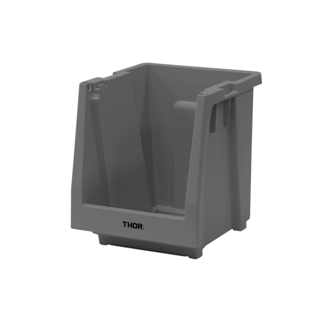 THOR ソー / 「THOR Stacking Shelf Container "20L"  /  Mid gray」 前開き式 収納棚 20L本体