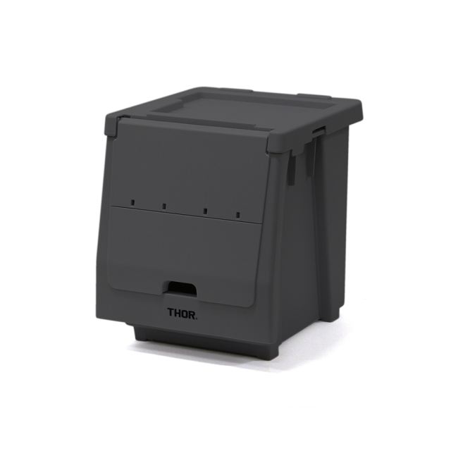 THOR ソー / 「【Set】THOR Stacking Shelf Container "20L"  /  Mid gray」 前開き式 収納棚 20Lセット