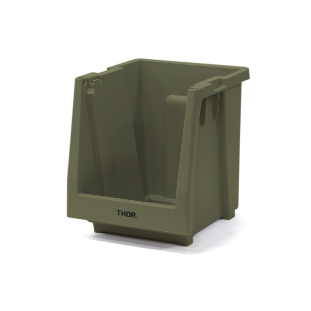THOR ソー / 「THOR Stacking Shelf Container "20L"  /  Oilve」 前開き式 収納棚 20L本体