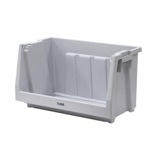 THOR ソー / 「THOR Stacking Shelf Container "50L"  /  Light gray」 前開き式 収納棚 50L本体