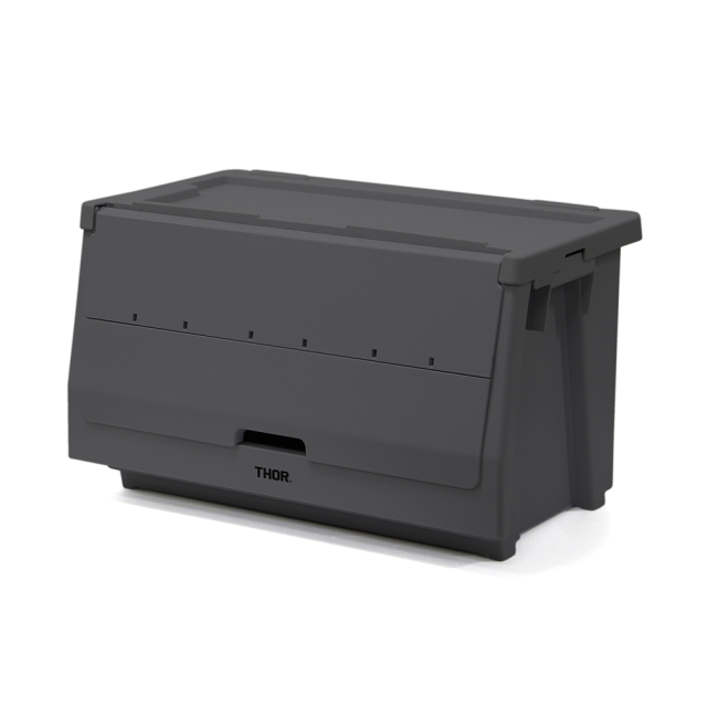 THOR ソー / 「【Set】THOR Stacking Shelf Container "50L"  /  Mid gray」 前開き式 収納棚 50Lセット