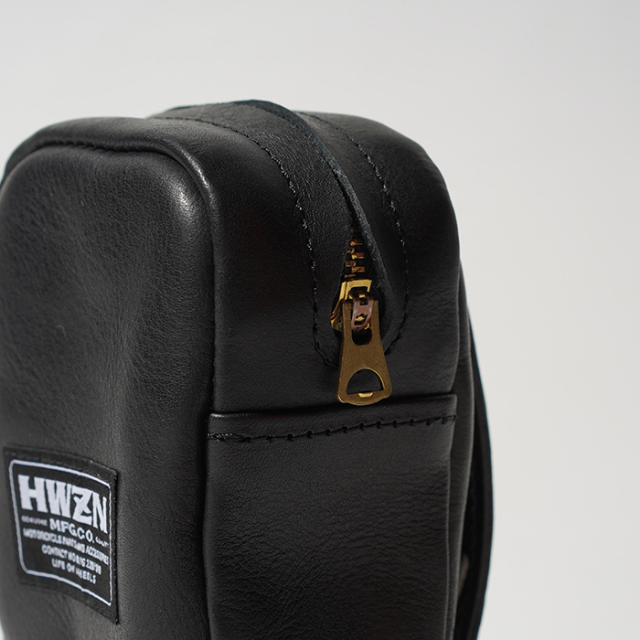 HWZN.MFG.Co./ハウゼンエムエフジー「Leather Pouch / BLACK