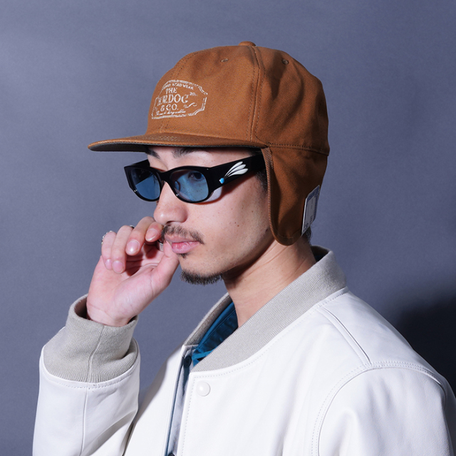 D-01080 /「TRUCKER WINTER CAP / CAMEL」トラッカーウィンターキャップ
