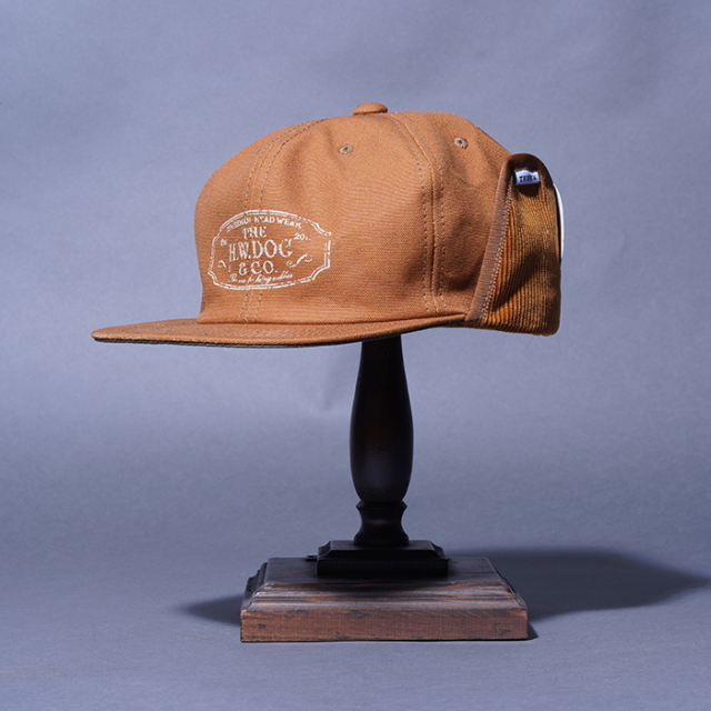 THE H.W.DOG&CO/ザエイチダブリュードッグアンドコー「TRUCKER WINTER CAP / CAMEL」トラッカーウィンターキャップ