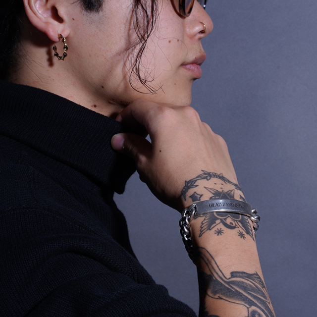 [GLADHAND] IDブレスレット シルバー925 ブレスレット 楽天市場】GLAD HAND JEWERLY グラッドハンド ID ブレスレット Lサイズ