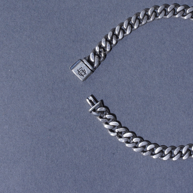 GLAD HAND/グラッドハンド「NARROW CHAIN BRACELET / SILVER」ナロー