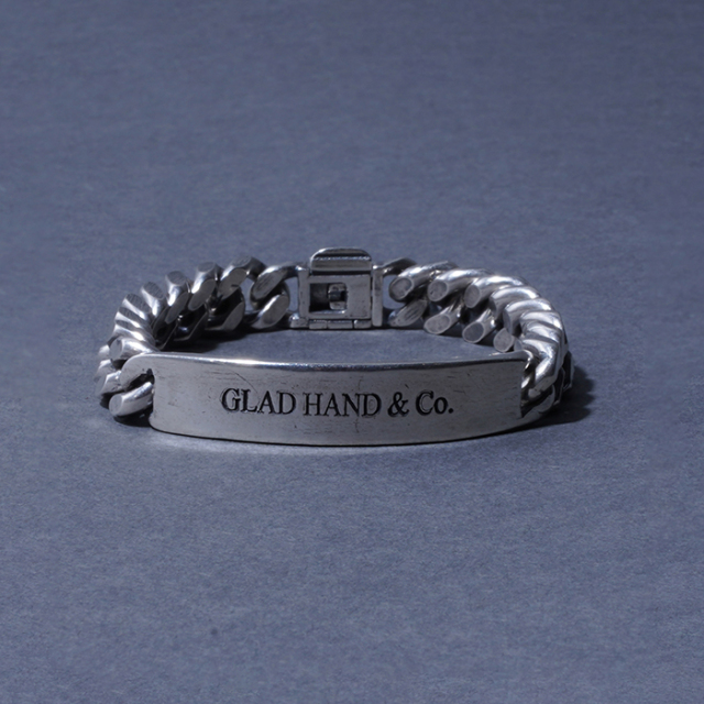 GLAD HAND/グラッドハンド「ID BRACELET / SILVER」IDブレスレット