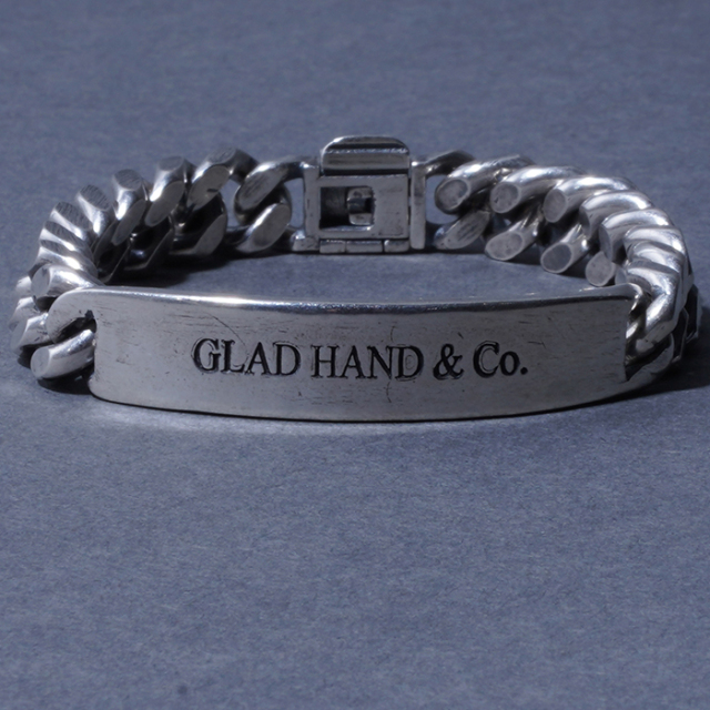 GLADHAND ID ブレスレット シルバーL USA製 SILVER925 GLAD HAND/グラッドハンド「ID BRACELET / SILVER」IDブレスレット