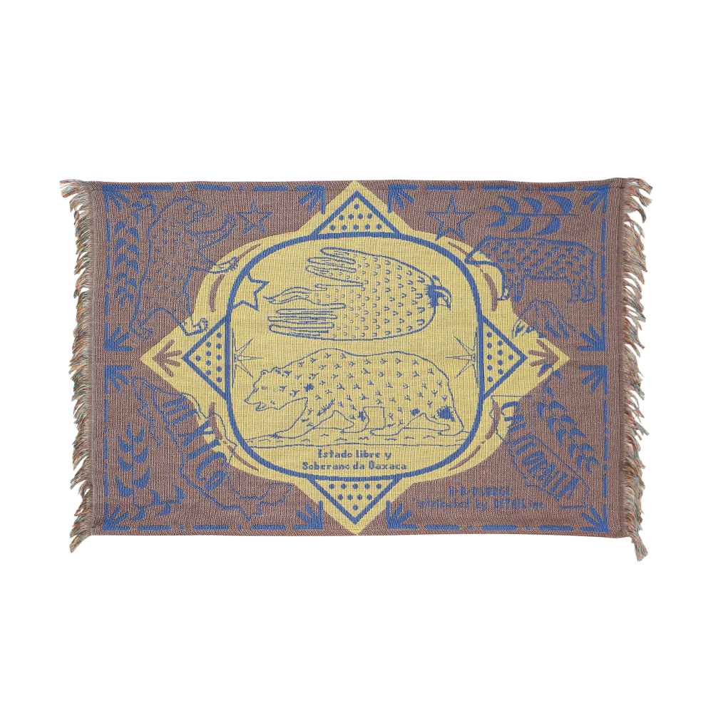 HERE ヒア / 「OAX Throwket "Small" / Republic」ブランケット