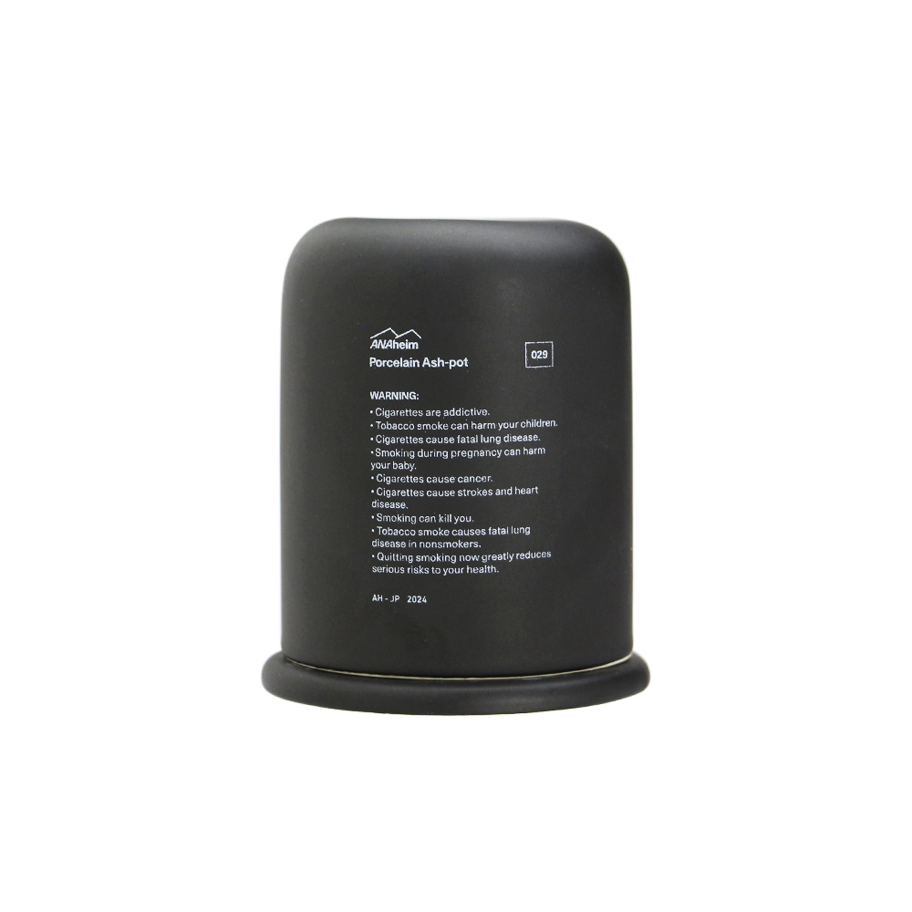 ANAheim アナハイム / 「Porcelain Ash-Pot "Black"」 電子・加熱式タバコ用灰皿