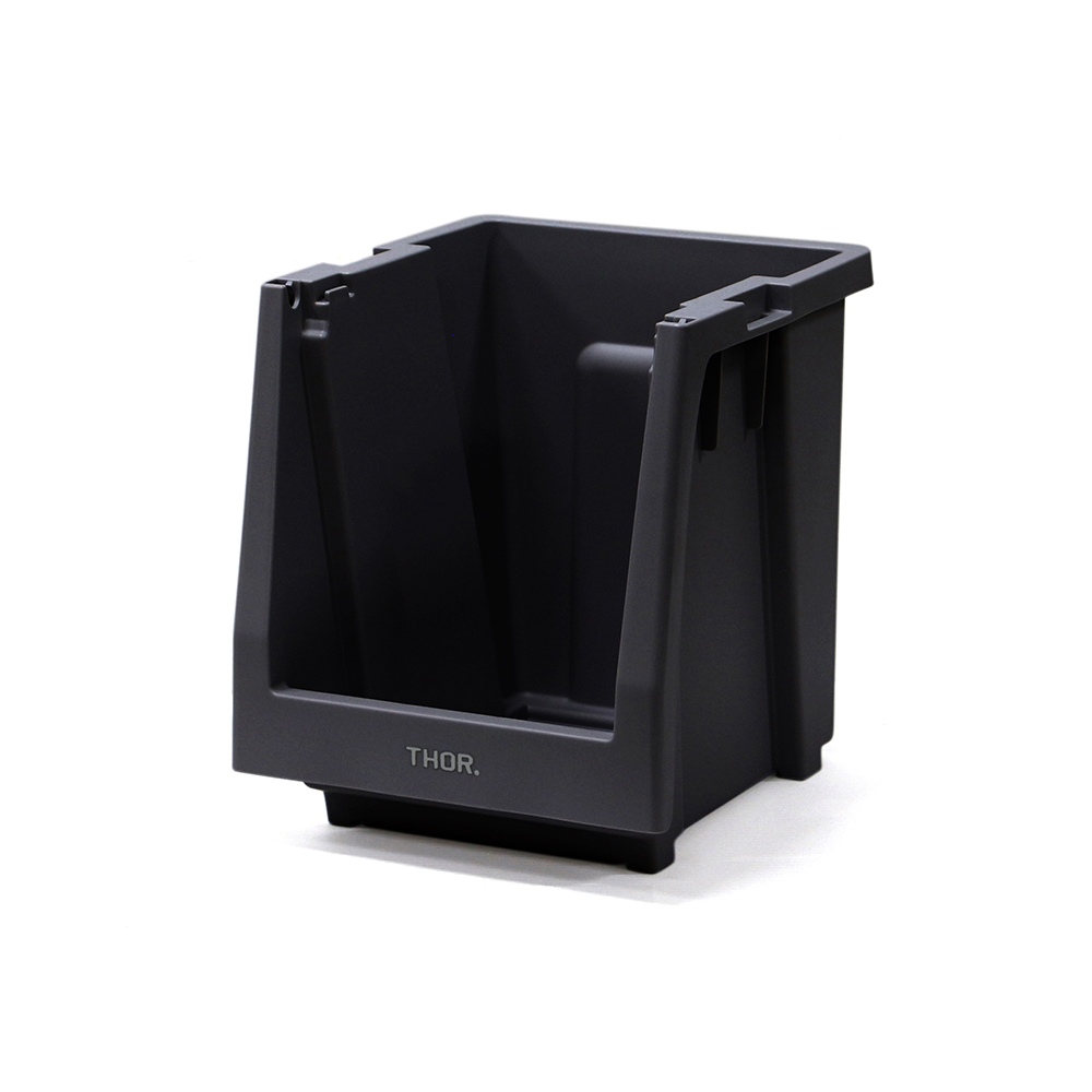 THOR ソー / 「THOR Stacking Shelf Container "20L"  /  Black」 前開き式 収納棚 20L本体
