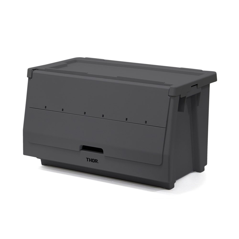 THOR ソー / 「【Set】THOR Stacking Shelf Container "50L"  /  Mid gray」 前開き式 収納棚 50Lセット
