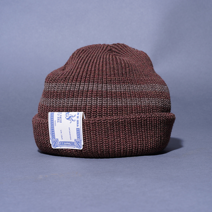 D-01103 /「DOG WATCH / BROWN」ニット帽