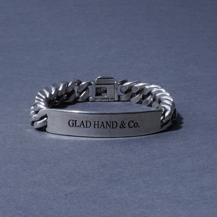 GLAD HAND & Co. シルバー925 ブレスレット GLAD HAND/グラッドハンド「ID BRACELET / SILVER」IDブレスレット