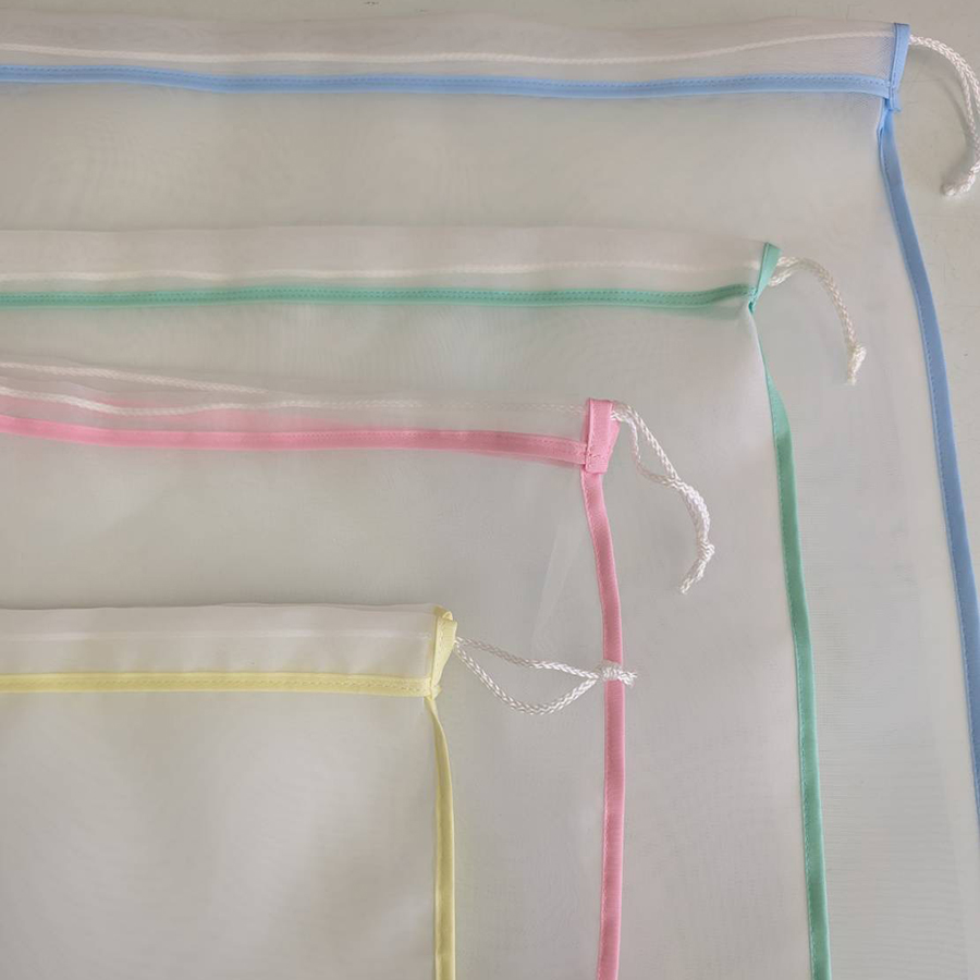 オートクレーブ滅菌対応メッシュフィルター 縦600＊横500mm ひも付き巾着袋