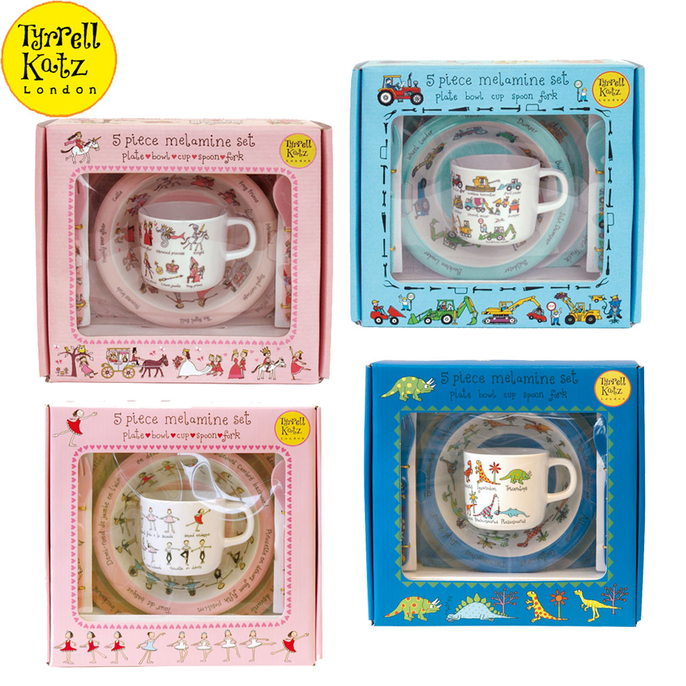 ティレルカッツ　メラミン５ｐｃｓセット