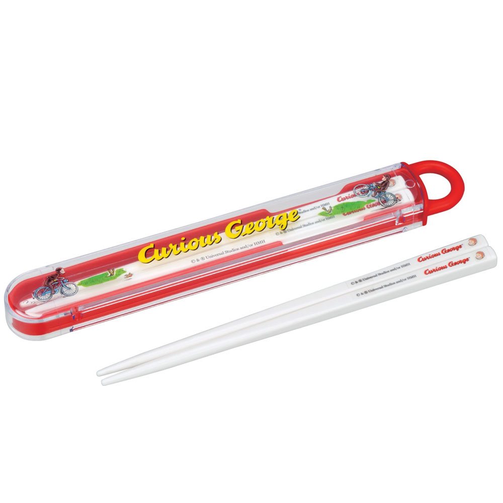 おさるのジョージ ケース付箸（自転車）