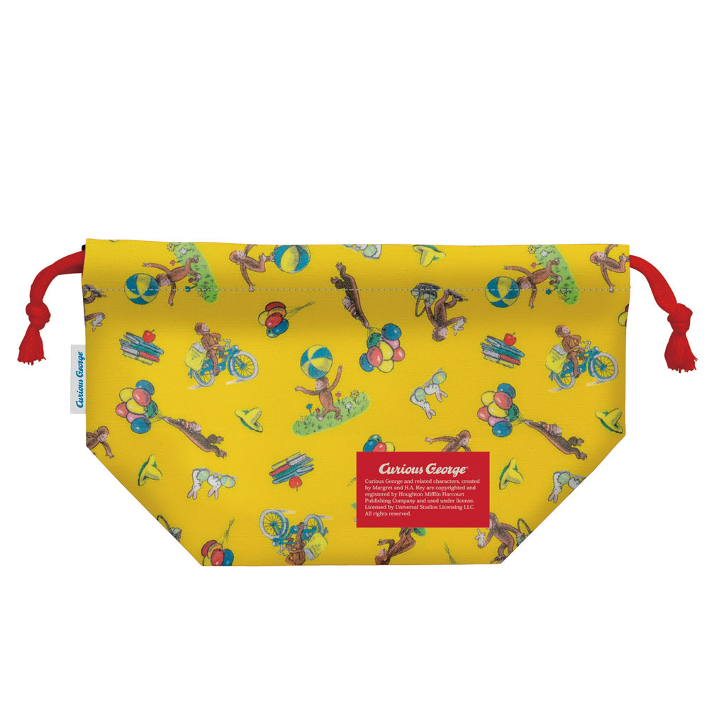 【DM便可】おさるのジョージ ランチ袋・Ｍ（ジョージ）